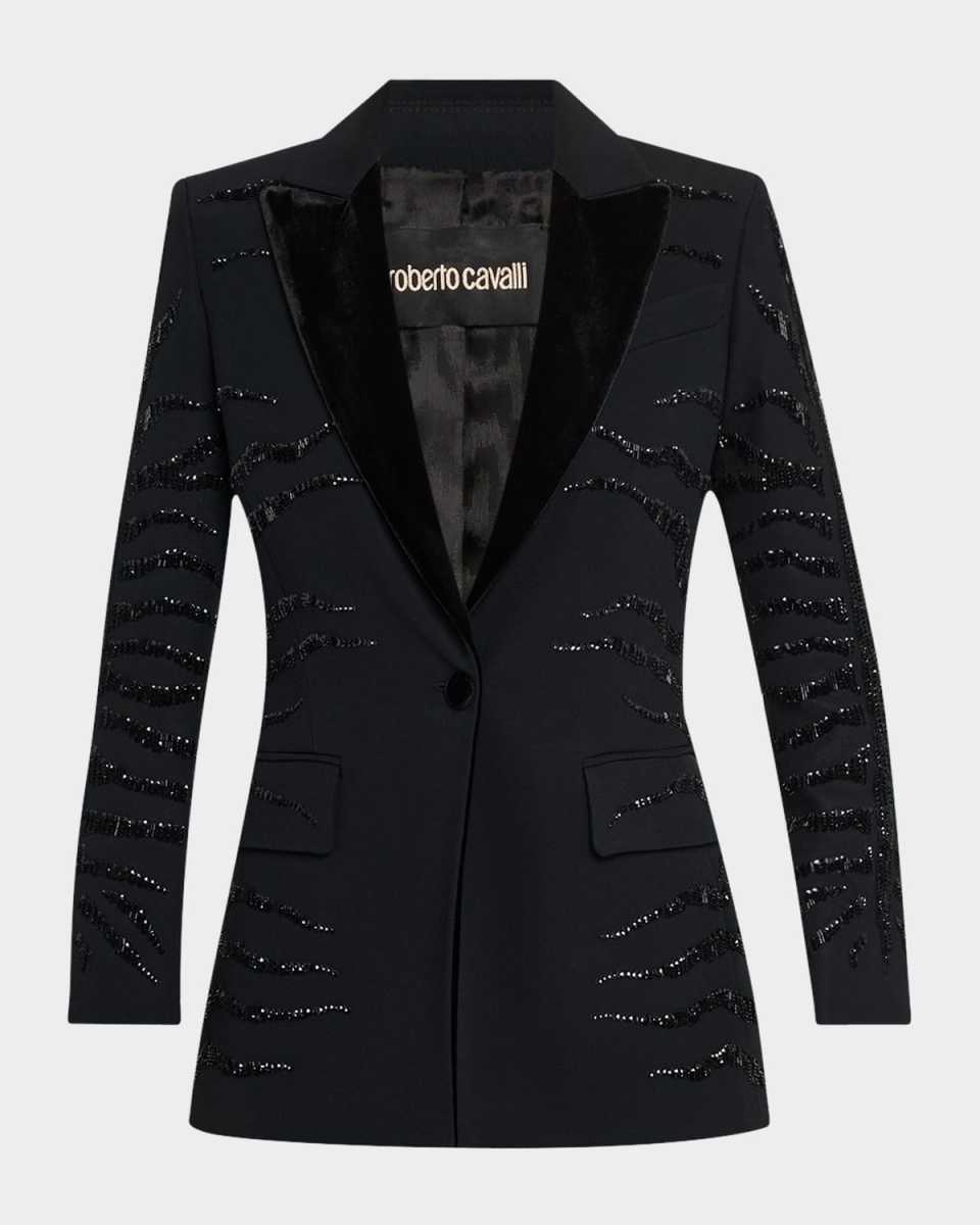 Cienne Sequin-Embellished Blazer Jacket